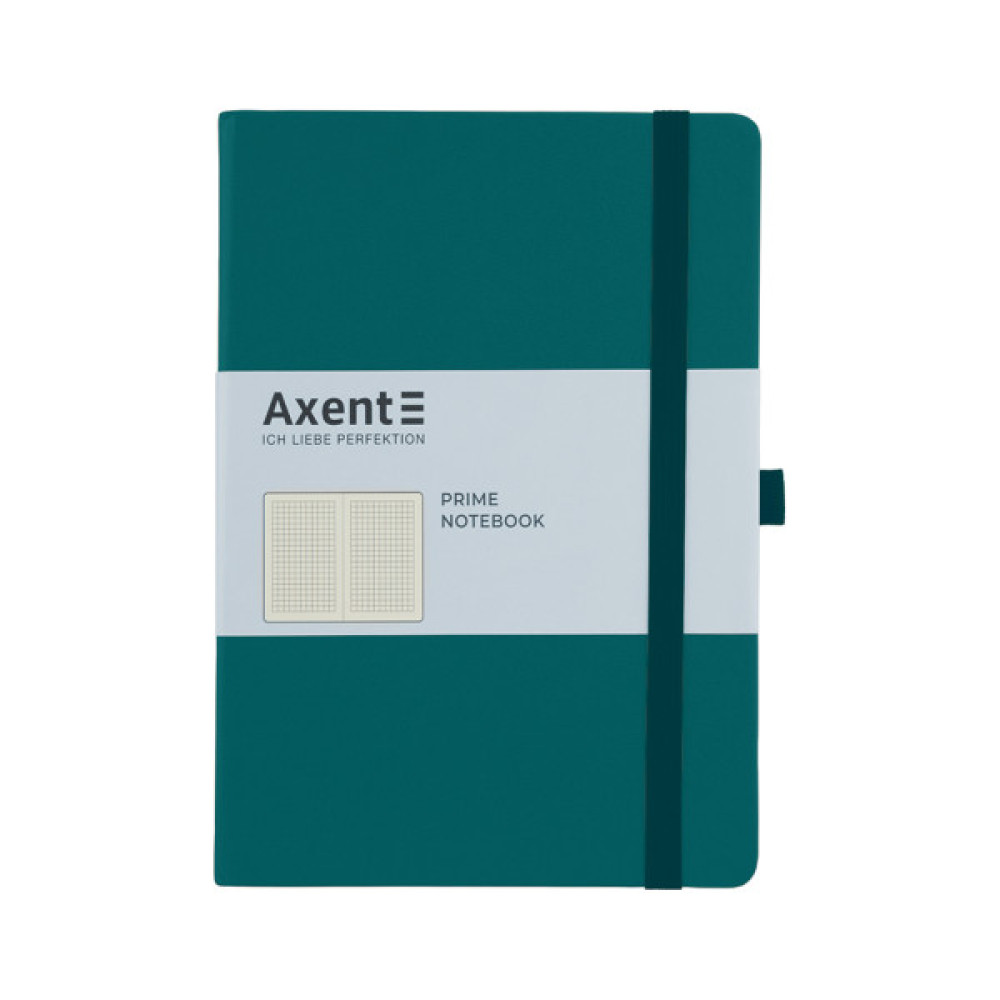 Блокнот Axent Partner Prime 145х210 мм A5 96 аркушів у клітинка Малахіт (8305-31-A)