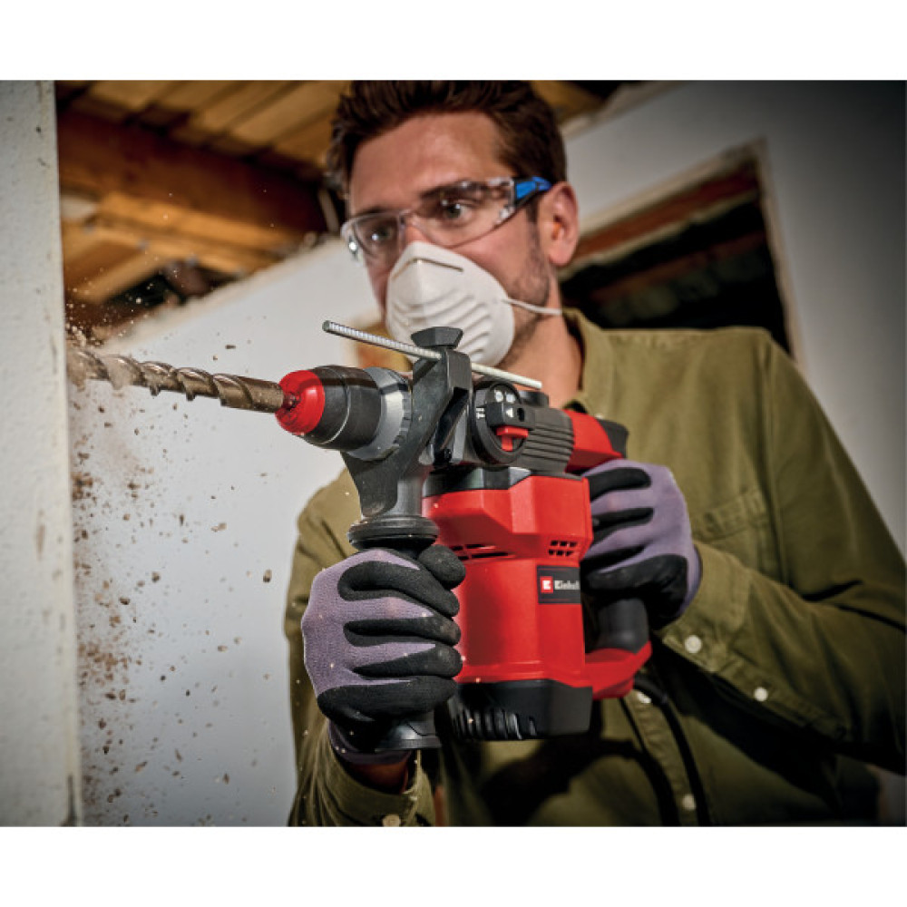 Перфоратор Einhell TC-RH 28 3F, 950 Вт, SDS+, бочковий, 3.5 Дж, 990 об/хв, кейс, 4.77 кг