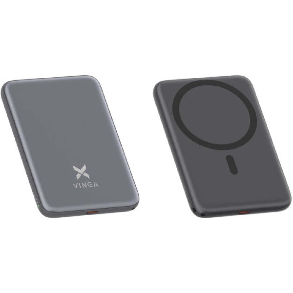 Батарея універсальна Vinga 5000 mAh 20W/15W Wireless (VPBB520WL)