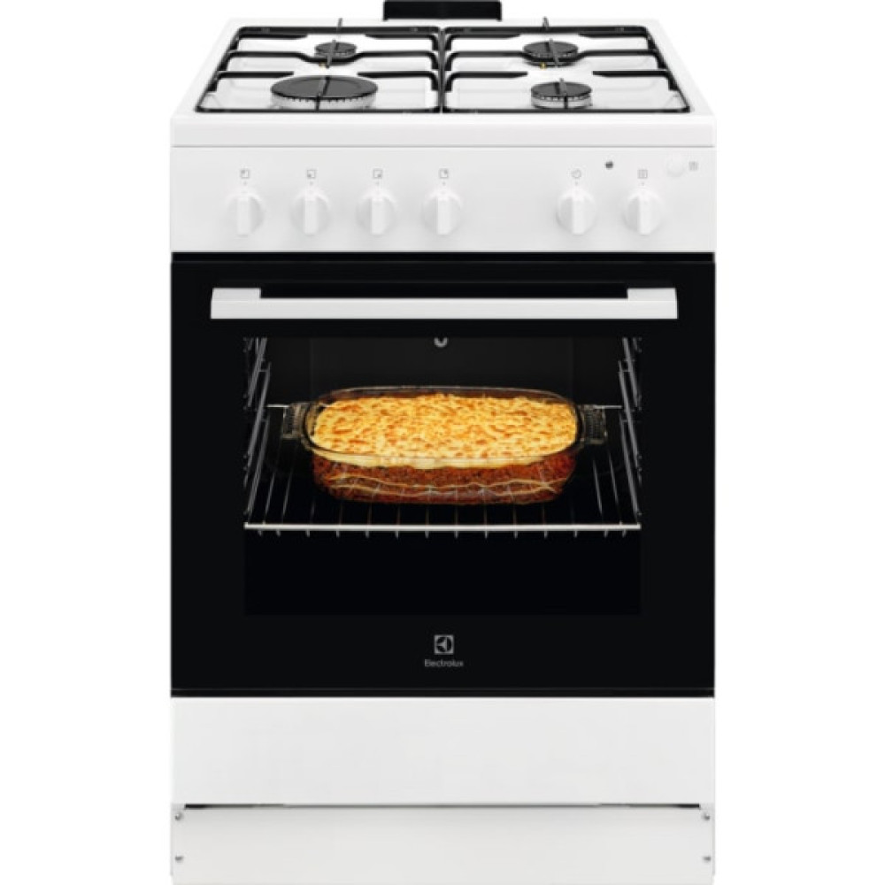 Плита Electrolux газова, 59л, 60x60см, білий