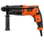 Перфоратор Black&Decker SDS-Plus, 650 Вт, 1.6 Дж, 3 режими, кейс, 3.57 кг (BEHS01)