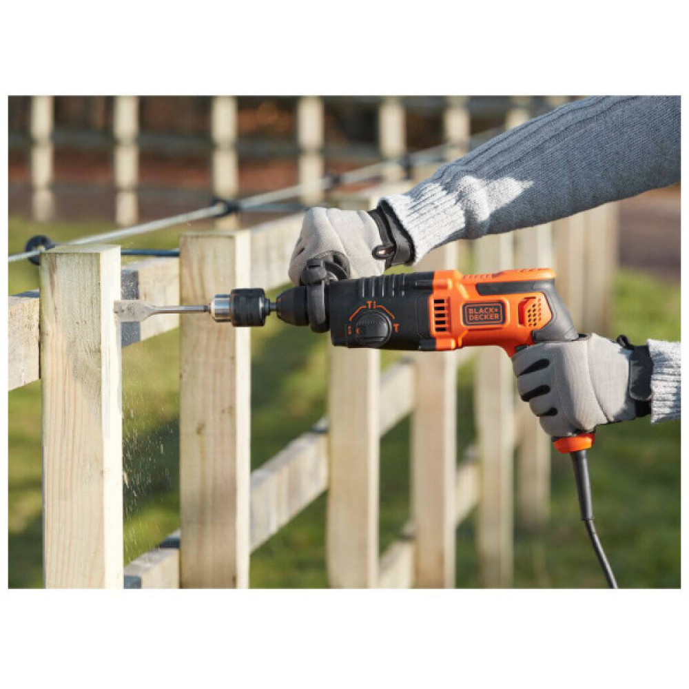 Перфоратор Black&Decker SDS-Plus, 650 Вт, 1.6 Дж, 3 режими, кейс, 3.57 кг (BEHS01)
