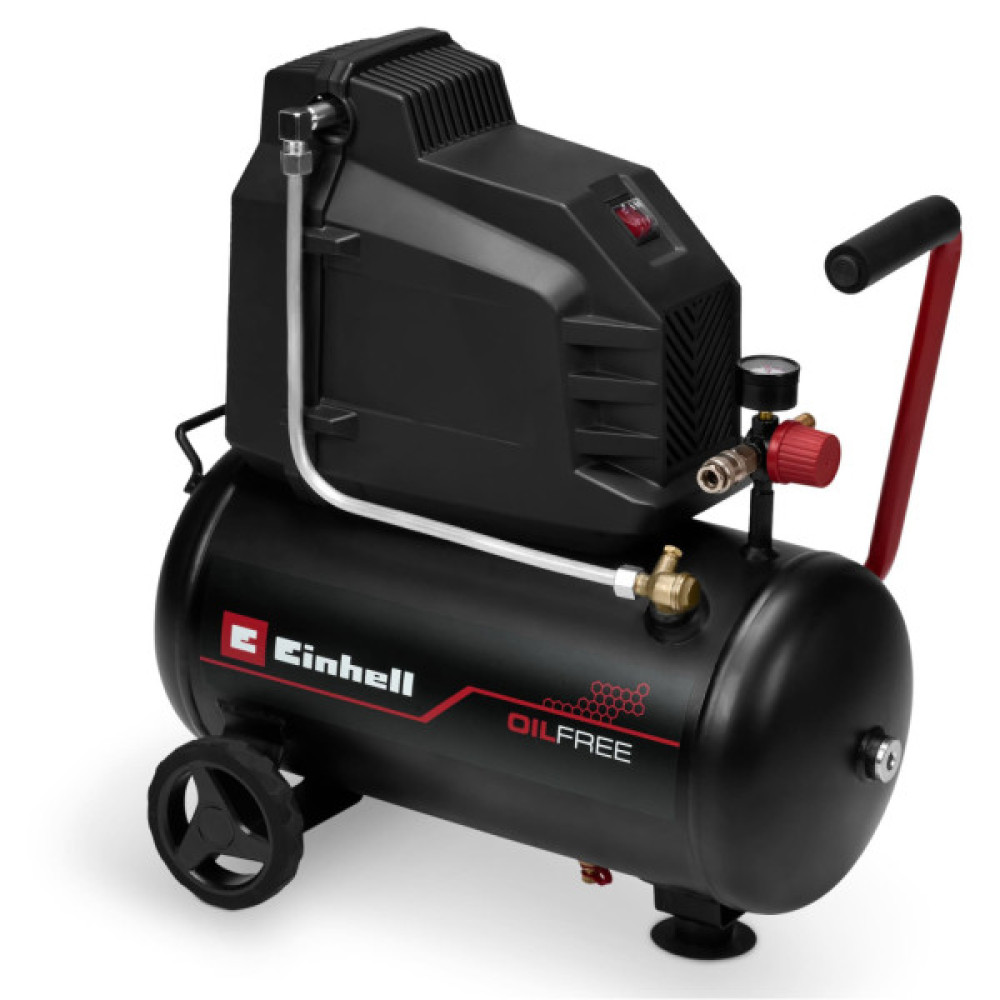 Компресор Einhell TC-AC 190/24/8 I OF, безолійний, 21500 W,25L, 190 l/min, 8 bar, 20.78 kg (4007375)