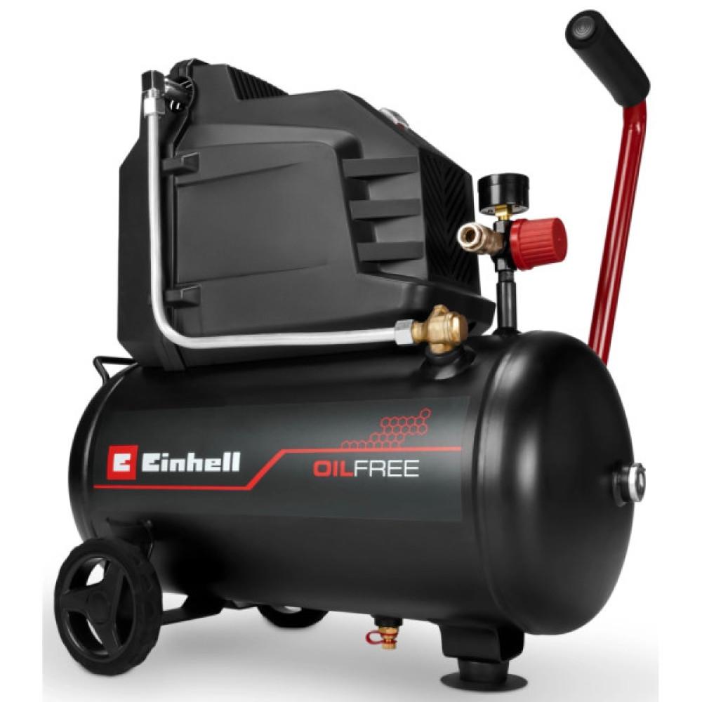 Компресор Einhell TC-AC 190/24/8 I OF, безолійний, 21500 W,25L, 190 l/min, 8 bar, 20.78 kg (4007375)