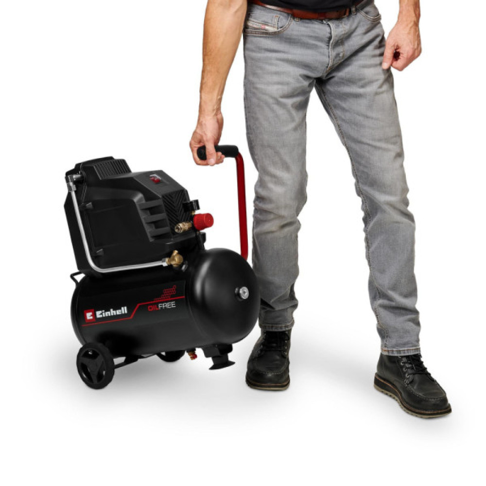Компресор Einhell TC-AC 190/24/8 I OF, безолійний, 21500 W,25L, 190 l/min, 8 bar, 20.78 kg (4007375)