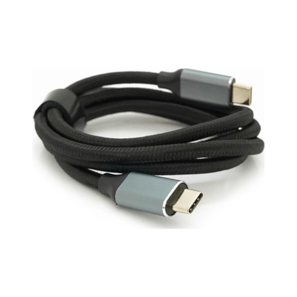 Дата кабель USB-C to USB-C 1.0m USB 3.2 Gen2 100W 10Gbps 4K60Hz black Voltronic (YT-TC-TC-B-1m)