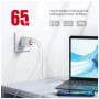 Зарядний пристрій Intaleo 65W GAN 2USB-C PD+USB-A QC 3.0 white (1283126559525) Зарядний пристрій Intaleo 65W GAN 2USB-C PD+USB-A QC 3.0 white (1283126559525)