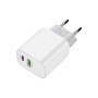 Зарядний пристрій XO L64 USB-A + USB-C 18W White (L64.white) Зарядний пристрій XO L64 USB-A + USB-C 18W White (L64.white)