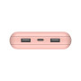 Батарея універсальна Belkin 20000mAh 15W, Dual USB-A, USB-C Rose Gold (BPB012BTRG)