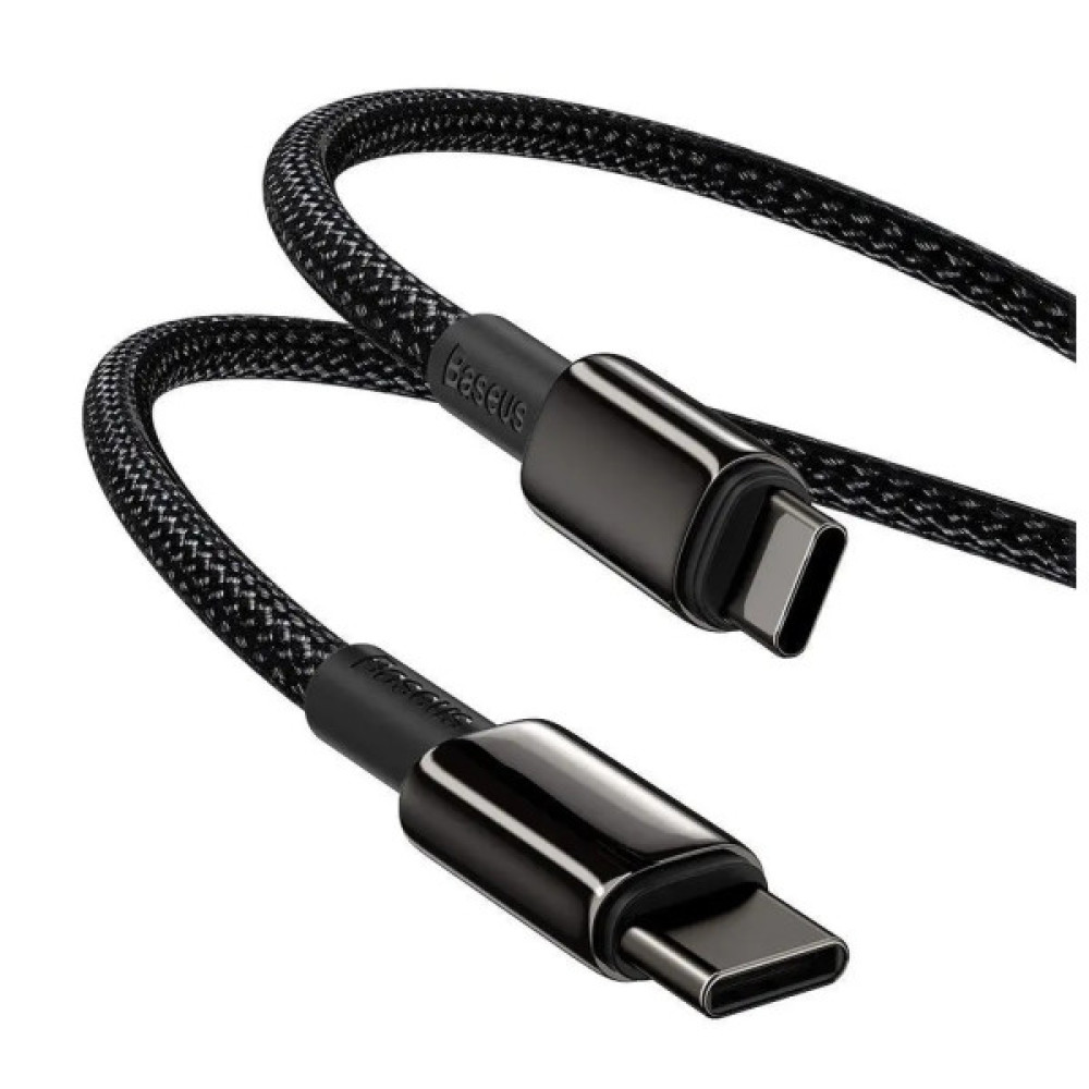 Дата кабель USB-C to USB-C 1.0m 100W black Baseus (CATWJ-01)