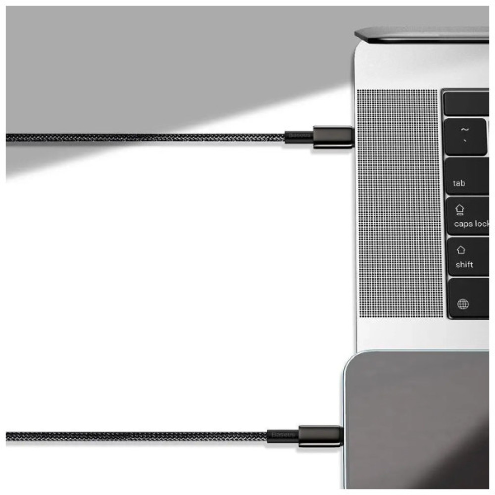 Дата кабель USB-C to USB-C 1.0m 100W black Baseus (CATWJ-01)