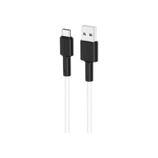 Дата кабель USB 2.0 AM to USB-C 1.0m 3A silicone BX31 white BOROFONE (6931474710406)