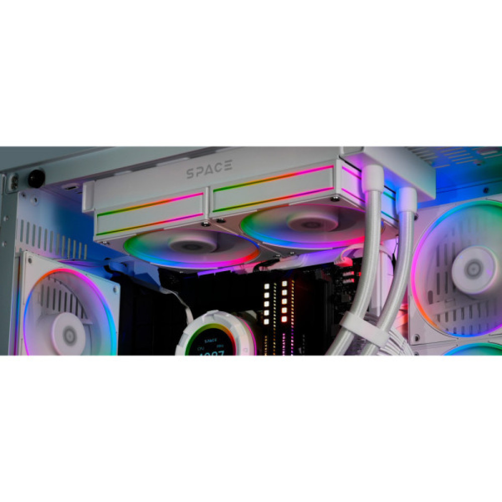 Кулер до корпусу ID-Cooling AF-127-ARGB-W TRIO