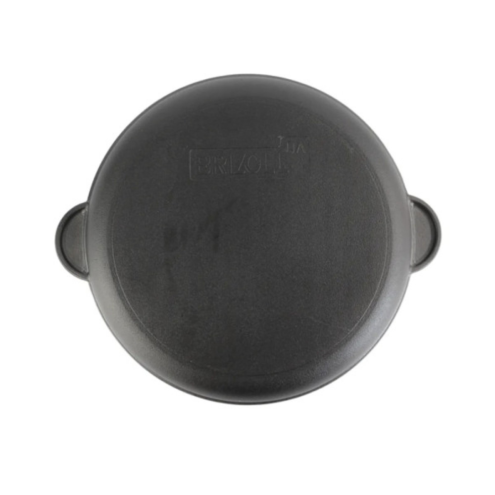 Сковорода Brizoll Monolith чавунна Гриль зі скляною кришкою 260х35 мм (M2635G-6)