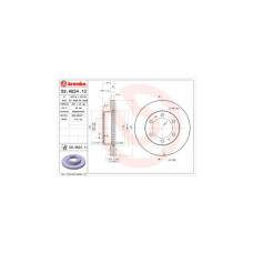 Гальмівний диск Brembo 09.A634.10