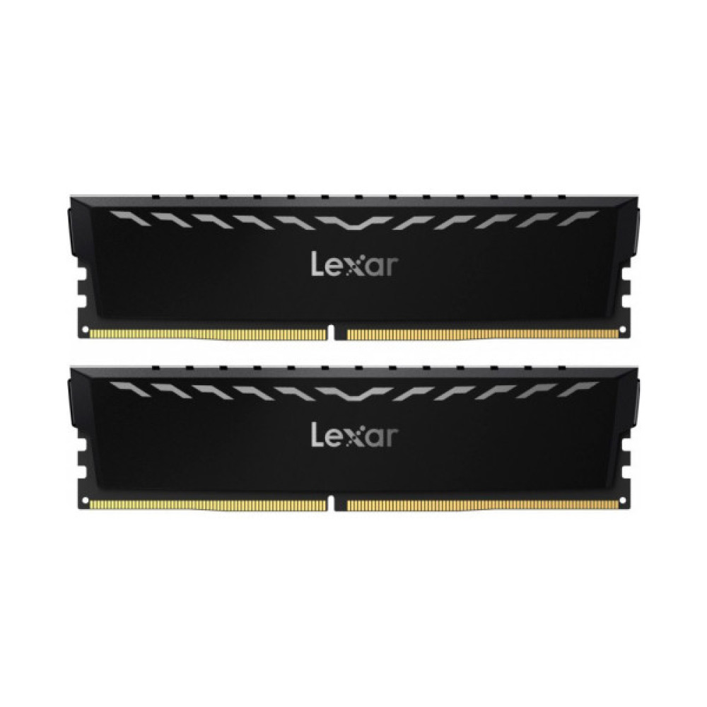 Модуль пам'яті для комп'ютера DDR4 16GB (2x8GB) 3600 MHz THOR Black Lexar (LD4U08G36C18LG-RGD)