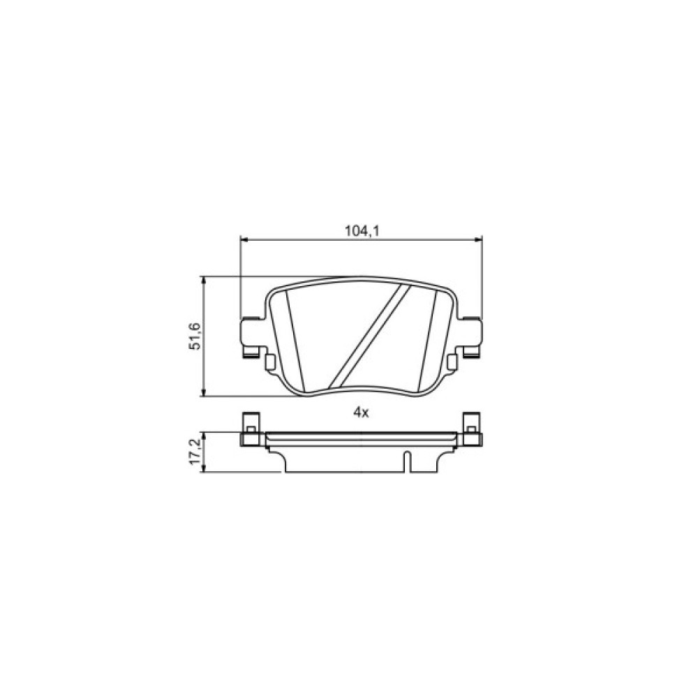 Гальмівні колодки Bosch 0986494797