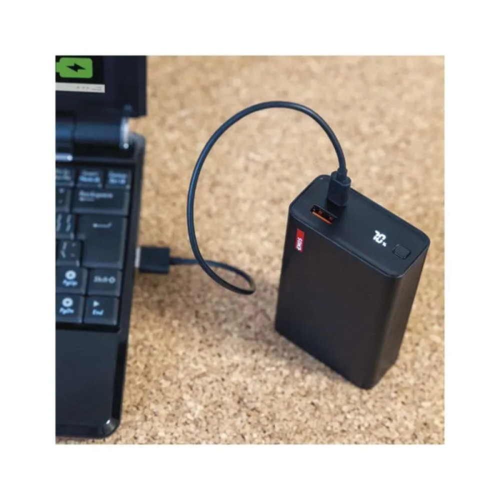 Батарея універсальна EMOS 20000mAh NTBF20, 65W, Pass-through, black (B0560B)