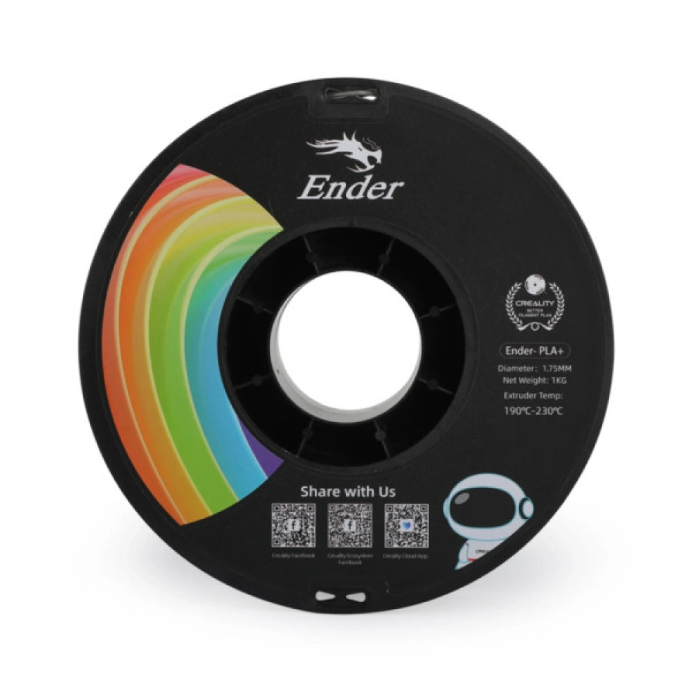 Пластик для 3D-принтера Creality PLA+ 1кг, 1.75мм, gray (3301010308)