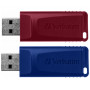 USB флеш накопичувач Verbatim 2x32GB Store'n'Go Slider Red/Blue USB 2.0 (49327) USB флеш накопичувач Verbatim 2x32GB Store'n'Go Slider Red/Blue USB 2.0 (49327)
