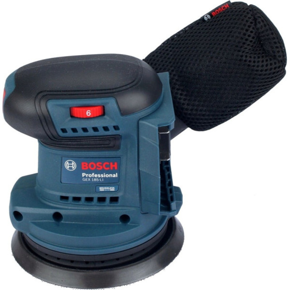 Шліфмашина ексцентрикова акумуляторна Bosch Professional GEX 185-LI 18В 125мм 6000-10000об·хв 0.93кг без АКБ та ЗП