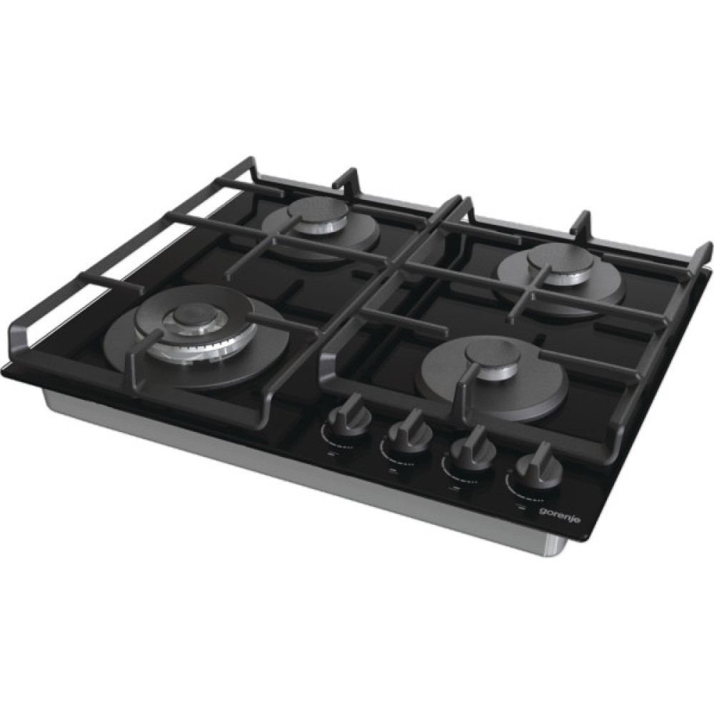 Комплект Gorenje (духовка електрична BO6735E05B + поверхня газова на склі GTW641EB), 743549, чорн
