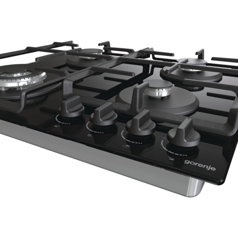 Комплект Gorenje (духовка електрична BO6735E05B + поверхня газова на склі GTW641EB), 743549, чорн