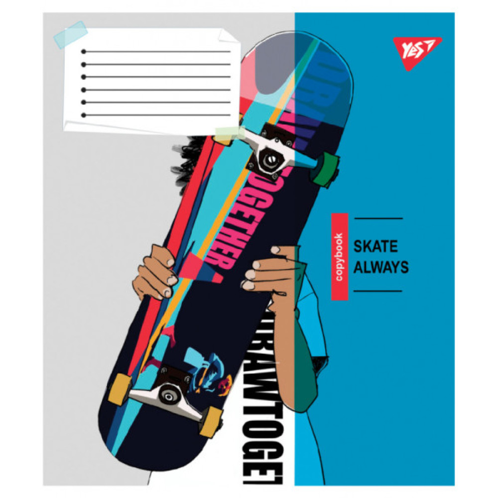 Зошит Yes Skate is always А5 48 аркушів клітинка (767814)