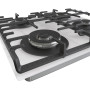 Варильна поверхня Gorenje газова на склі, 60см, чавун, білий