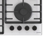 Варильна поверхня Gorenje газова на склі, 60см, чавун, білий