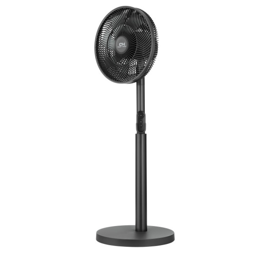 Вентилятор Cooper&Hunter CH-RFF1270RT підлоговий, 32см, 18Вт, пульт ДУ, висота 80-100см, Bluetooth кер-ня, сірий
