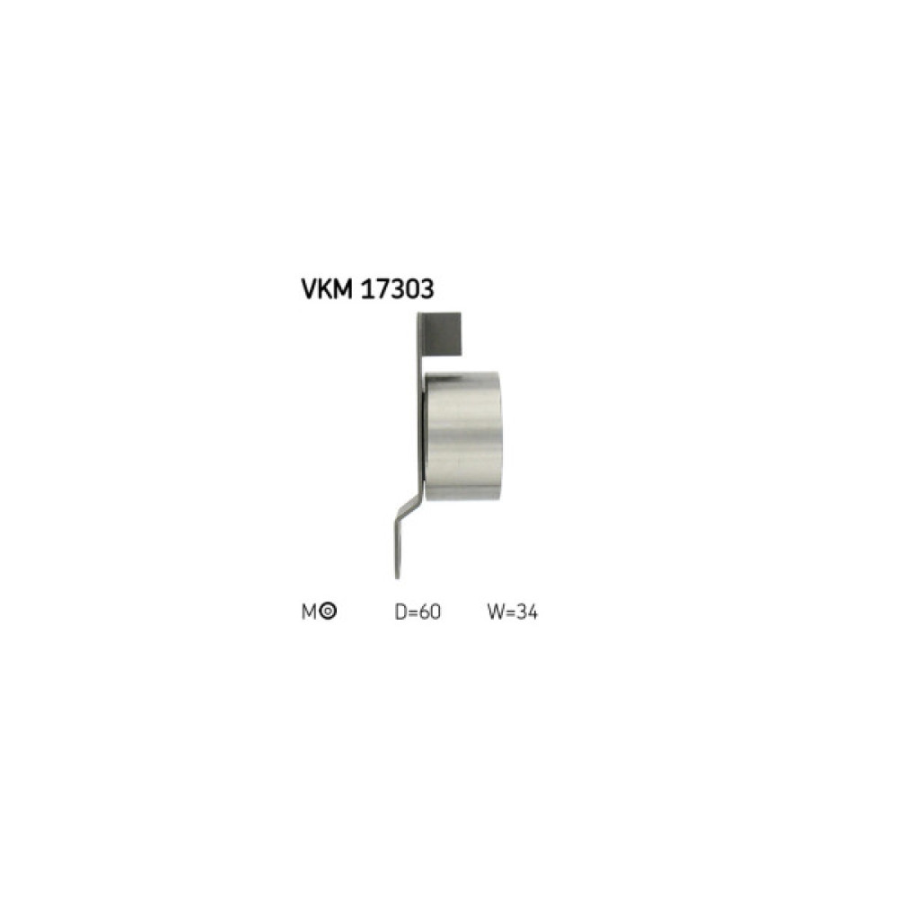 Ролик натягувача ременя SKF VKM 17303