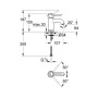 Змішувач Grohe BauClassic OHM basin smooth body (23162000) Змішувач Grohe BauClassic OHM basin smooth body (23162000)