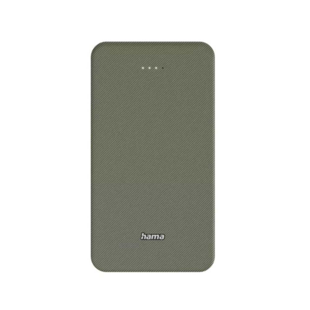 Батарея універсальна Hama 20000mAh, 15W/5V/3A, USB-C, USB-A, green (00201716)