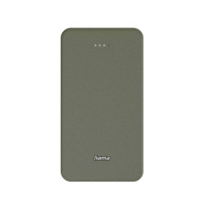 Батарея універсальна Hama 20000mAh, 15W/5V/3A, USB-C, USB-A, green (00201716)