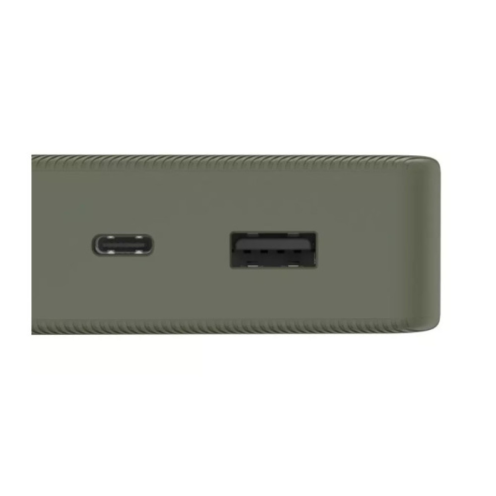 Батарея універсальна Hama 20000mAh, 15W/5V/3A, USB-C, USB-A, green (00201716)