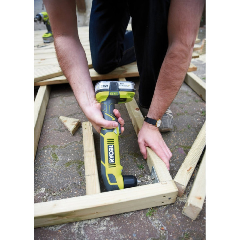 Шурупокрут-дриль кутовий акумуляторний Ryobi ONE+ RAD1801M 18В 15Нм 1100об/хв 1.83кг без АКБ та ЗП