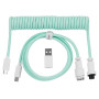 Дата кабель USB-C + USB A to USB-C 1.36m Coiled Aviator mint Keychron (CAB18_KEYCHRON) Дата кабель USB-C + USB A to USB-C 1.36m Coiled Aviator mint Keychron (CAB18_KEYCHRON)