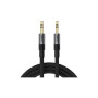 Кабель мультимедійний 3.5mm M to 3.5mm M 1.0m black Acefast (6974316285267)
