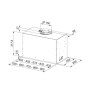 Витяжка Franke вбудовувана, 70см, 1250м.куб/год, Box Flush Basic FBFE LG A70, cвітло-сірий
