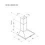 Витяжка кухонна Pyramida KX 60 (1000) B WH Витяжка кухонна Pyramida KX 60 (1000) B WH