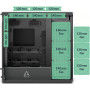 Корпус Arctic XTENDER BLK (ACPCC00018A) Корпус Arctic XTENDER BLK (ACPCC00018A)