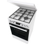 Плита Gorenje комбінована, 70л, 50x60см, IconLed, чавун, з кришкою, білий
