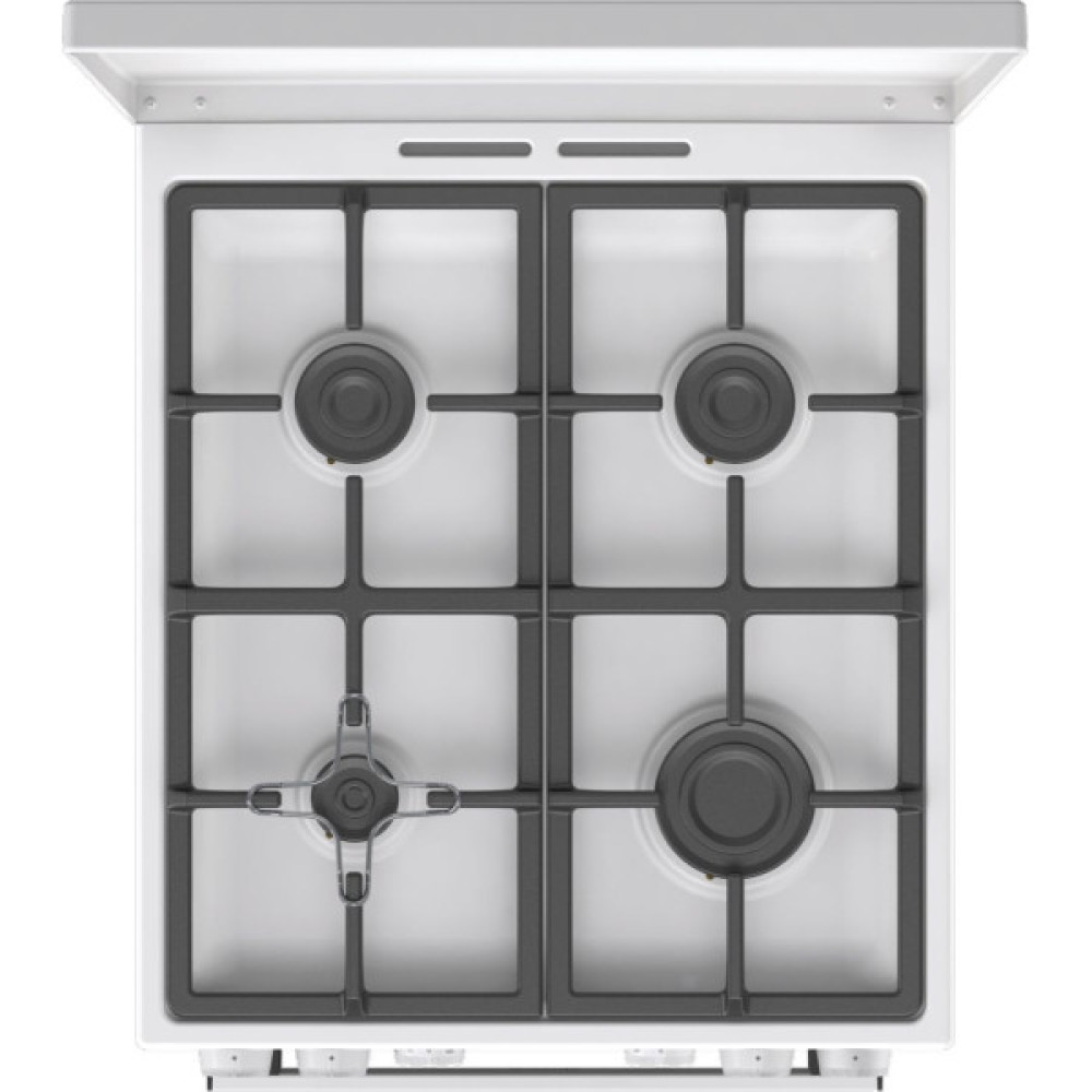 Плита Gorenje комбінована, 70л, 50x60см, IconLed, чавун, з кришкою, білий