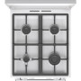 Плита Gorenje комбінована, 70л, 50x60см, IconLed, чавун, з кришкою, білий
