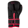 Боксерські рукавички PowerPlay 3024 Ultra Mat Чорно-Рожеві 8 унцій (PP_3024_8oz_Bl/Pink)