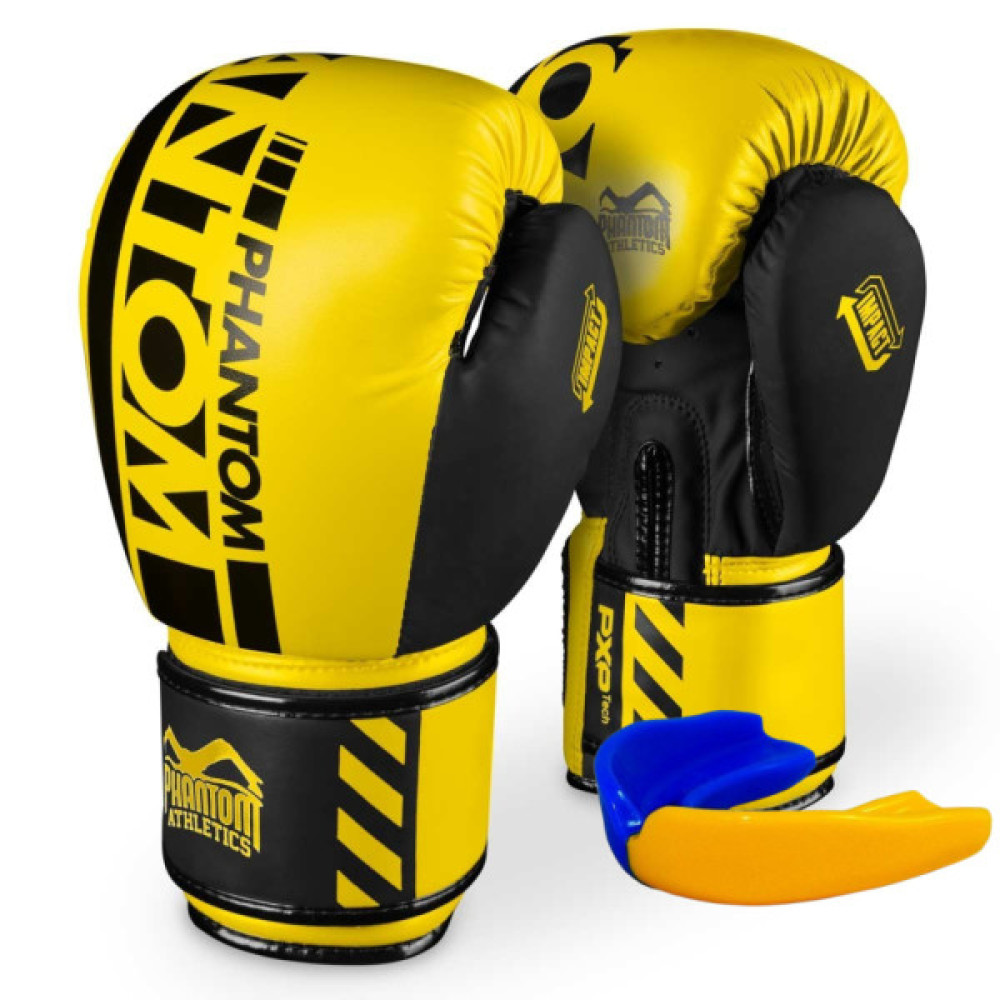 Боксерські рукавички Phantom APEX Neon Yellow 14 унцій (PHBG2885-14)