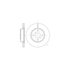 Гальмівний диск REMSA 61169.10