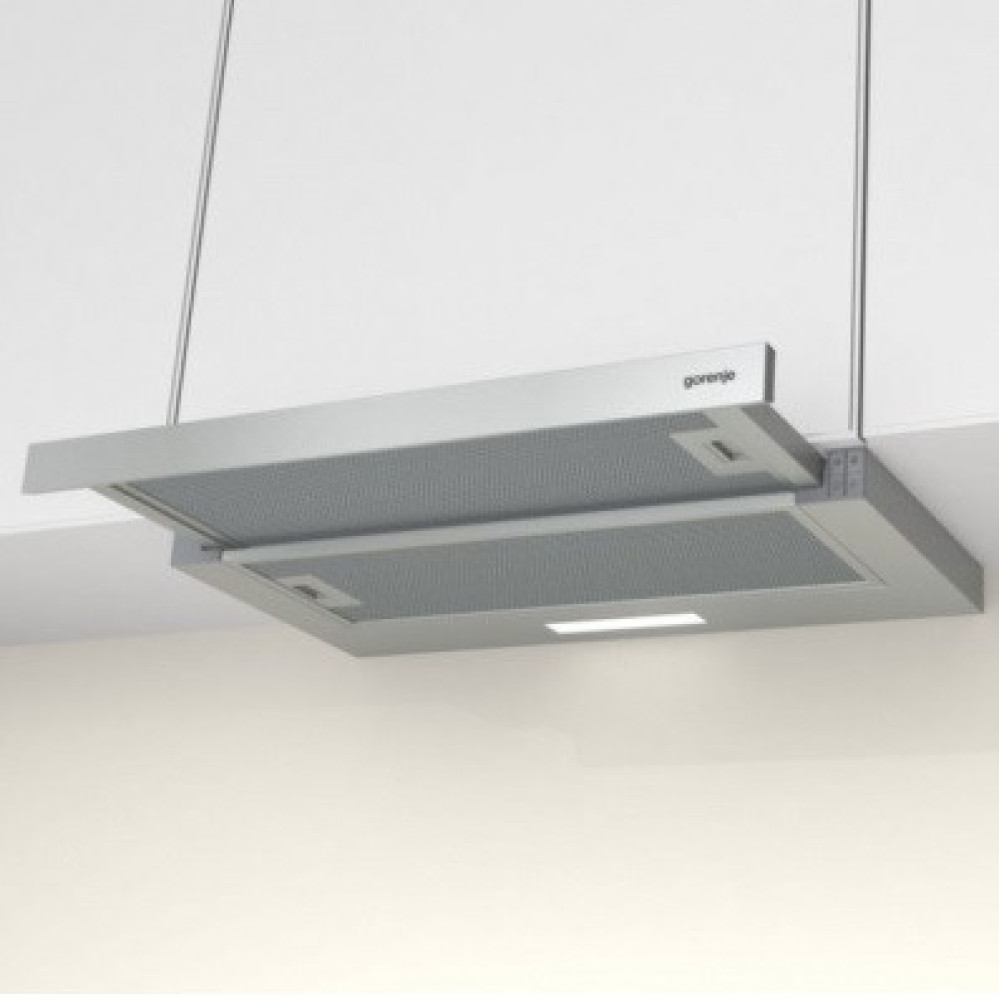 Витяжка Gorenje телескопічна, 60см, 350м.куб/год, нерж