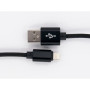 Дата кабель USB 2.0 AM to Lightning 1.0m black Dengos (NTK-L-MT-BLACK)